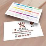 Tarjetas Calendario